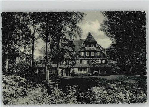 37127 W3402 Dransfeld 1960 - Berggasthaus 1940 Auf dem hohen Hagen (später gelaufen)