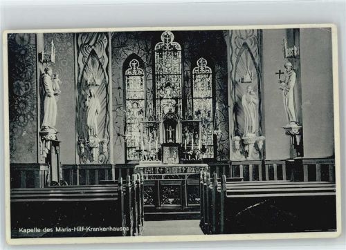 51580 W5226 Denklingen , Oberberg Kr - Maria-Hilf-Krankenhaus Kapelle Innenaufnahme