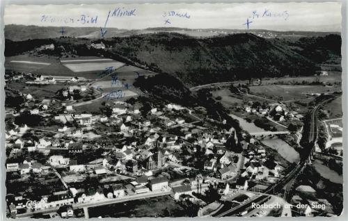 51570 W5227 Rosbach , Sieg - Luftaufnahme