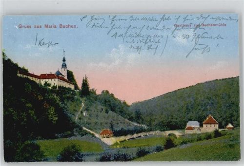 97816 W8770 Mariabuchen b Lohr a Main - Gasthaus "zur Buchenmühle"