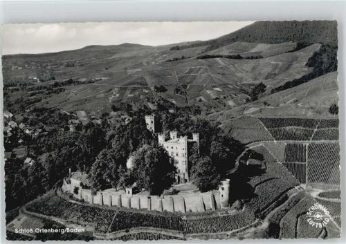 77799 W7601 Ortenberg , Baden 1956 - DJH Schloß Ortenberg Foto AK