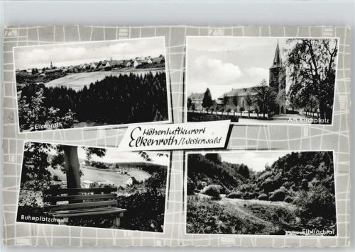 57578 W5241 Elkenroth - Kirchplatz Ruheplätzchen Elbbachtal