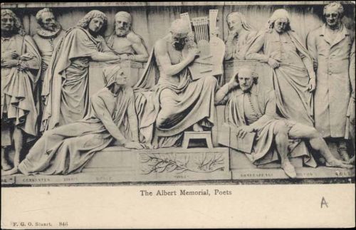 The Albert Memorial, Poets.,F.G.O.Stuart 871 Bauwerk um1910/20
