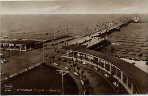 um 1930/40 - Zoppot, Krs. Danzig, Westpr., Seesteg