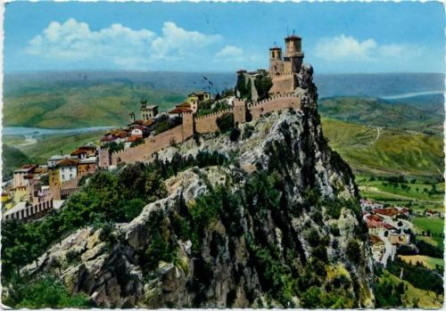 1968 San Marino: Ansicht, Gesamtansicht und die Mauern AKU1