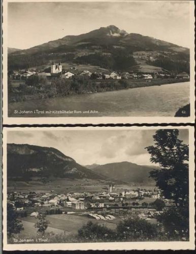 6380 St. Johann in Tirol um 1930/40 - 2 tolle AK AKU1