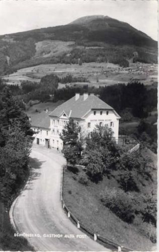 um 1950/60 - Schönberg, Gasthof Alte Post, Österreich.,Oberhaldinger AKU1