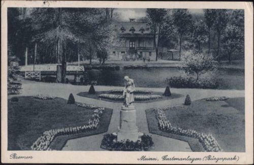 28195 W2800 Bremen 1930 - Bremen, Meierei, Bürgerpark,Alb. Rosenthal AKU1