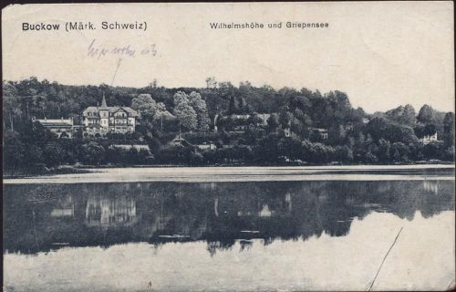 15848 O1231 Buckow 1918 - Wilhelmshöhe, Griepensee, Buckow,Max O Brien & Co. AKU1