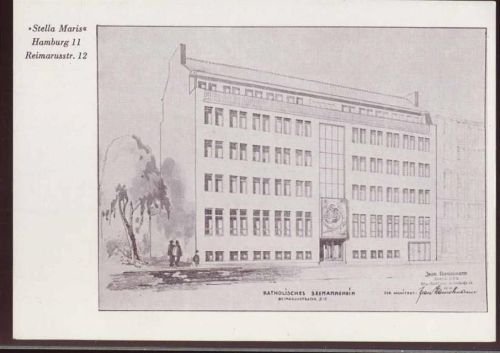 20095 W2000 Hamburg um 1950/60 - Hamburg, Kath. Seemannsheim Stella Maris, Künstler-AK