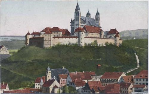 74523 W7170 Comburg um 1910-20 - Schloss Comburg auf seiner Anhöhe
