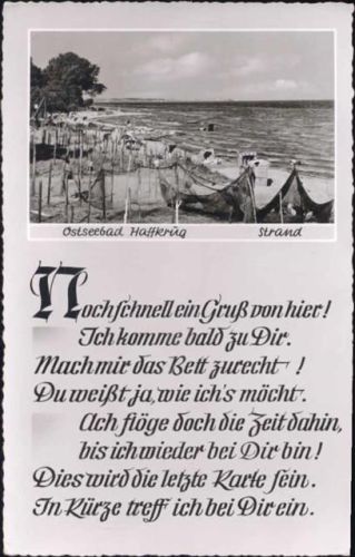 23683 W2409 Scharbeutz um 1950-60 - Scharbeutz, Strand im Ortsteil Haffkrug,Schöning & Co AKU1