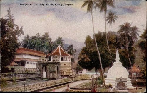 um 1920 Cylon, Sri Lanka, Tempel des heiligen Zahns, Kandy,Plate & Co. Ceylon
