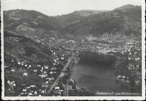 1939 - Salesel a. E., Kr. Aussig, Sudeten, Ansicht vom Müllerstein