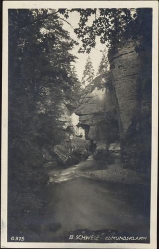 um 1938 Edmundsklamm, Kr. Leitmeritz, Straßenbild