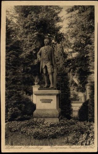 16818 O1955 Rheinsberg um 1920-30 - Rheinsberg, Denkmal von Kronprinz Friedrich 1736-1740,Arthur Redecker AKU2