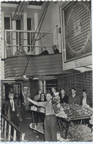um 1950/60 Blumenauktion, Niederlande,Louis V. Beurden