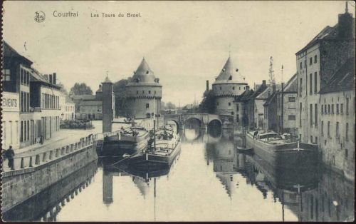 Courtrai Kortrijk 1914 - Courtrai, Les Tours du Bröl.,Ed. Nels AKU1