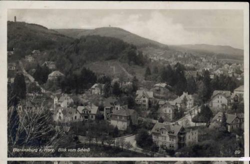 38889 O3720 Blankenburg 1939 - Blankenburg, Blick vom Schloß AKU2