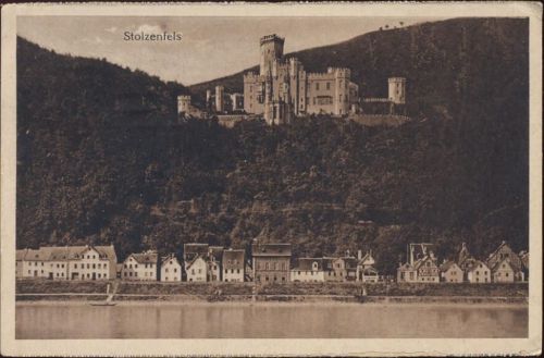 65376 W6220 Rüdesheim am Rhein 1916 - Rüdesheim am Rhein, Stolzenfels,E. Steiniger AKU1