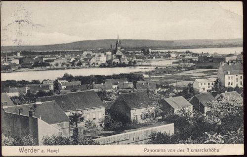 14542 O1512 Werder 1915 - Werder a.d. Havel, Panorama,P. Sommer