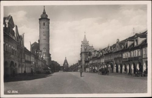 1942 Domazlice, Namesti, Sudetenland,K. Hötzla AKU1