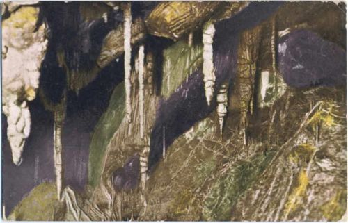 38889 O3725 Rübeland 1928 - Rübeland i.Harz, Baumannshöhle, Säulenhalle Mitte, Tropfsteinhöhle,Wilhelm Roke senr. AKU2