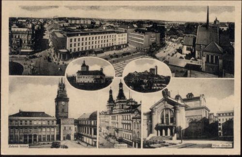1920/30 Radnice, Sudetenland, verschieden Ansichten,J. S. P.