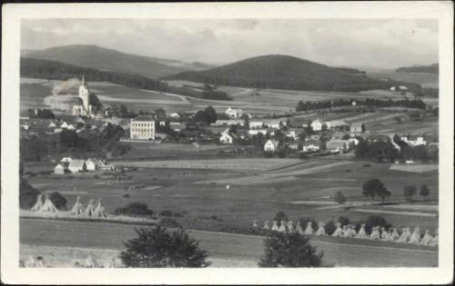um 1930/40 Bavorov, Sudeten, Gesamtansicht