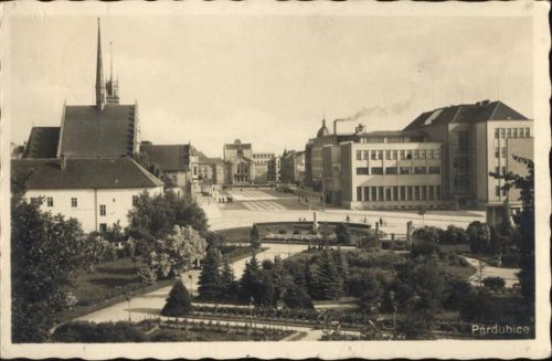 um 1940/50 - Pardubice, Ansicht.,J.S.P. AKU2