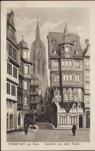 60311 W6000 Frankfurt um 1920/30 - Frankfurt a.Main, Domblick am alten Markt,Ludwig Klement