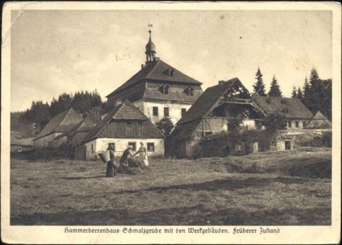 09456 O9301 Hammerunterwiesenthal 1936 - Hammerherrenhaus, Schmalzgrube,Landesverein Sächlicher Heimatschutz AKU2