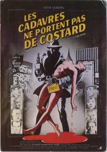 R. Ward, R. Santoni in -Les cadavres ne portent pas de costards-, Druck nach Filmplakat, Schauspieler, performer Filmverlag um 1980/90