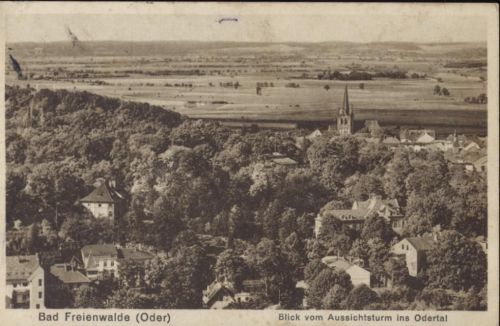 16259 O1310 Bad Freienwalde 1936 - Bad Freienwalde (Oder), Blick vom Aussichtsturm ins Odertal.,Rudolf Lambeck AKU2