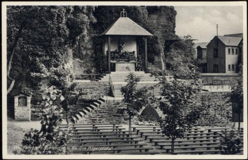 um 1930/40 Bornhofen a. Rh., Wallfahrtsort, Der Pilgerplatz.,Edm. von König AKU2