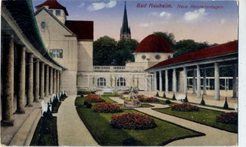 61231 W6350 Bad Nauheim 1917 - Bad Nauheim, Neue Konzertanlagen.,Ottmar Zieher AKU2
