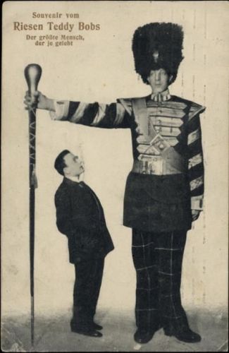 Riese Teddy Bobs, größter Mensch, der je gelebt hat() Rund um die AK 1914