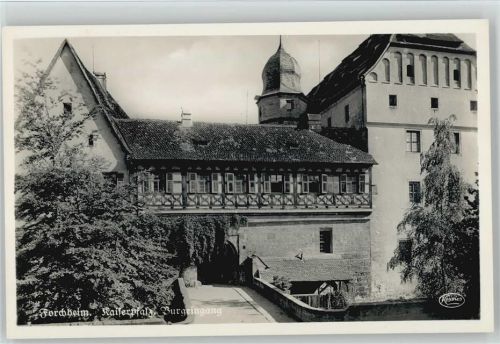 91301 W8550 Forchheim , Oberfr 1935 - Kaiserpfalz Burgeingang