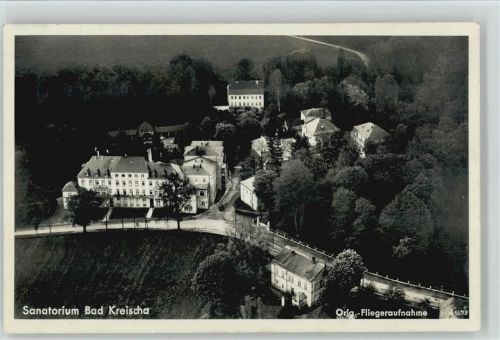 01731 O8216 Kreischa b Dresden - Luftaufnahme Sanatorium
