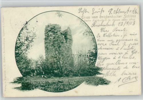 64686 W6147 Reichenbach , Odenw 1903 - Ruine