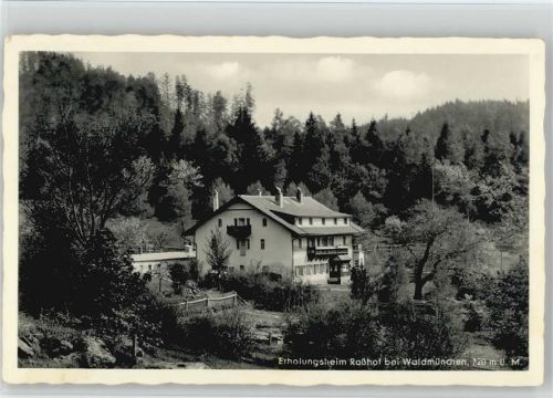 93449 W8494 Waldmünchen 1958 Foto AK Erholungsheim Roßhof