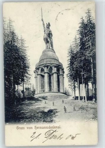W4930 Detmold Hermannsdenkmal 1905 AK Bauwerk