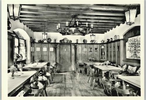 77871 W7592 Renchen - Hotel Restaurant Zum Bären Grimmelshausenstube Innenaufnahme