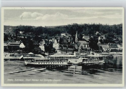 01829 Wehlen - Raddampfer Dresden