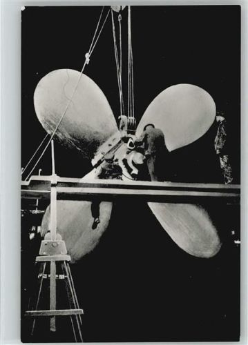 Schiff "Hansa" Antriebsschraube Foto AK Dampfer Hansa 1930
