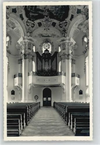 88416 W7955 Steinhausen an der Rottum - Wallfahrtskirche erb. Johann B. Zimmermann Innenaufnahme