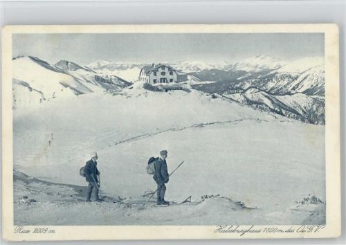 Habsburghaus Winter Hüttenstempel Rax-Schneeberg-Gruppe