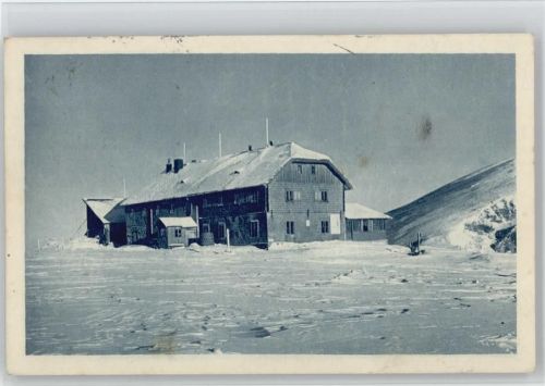 Karl Ludwig-Haus Winter Hüttenstempel Rax-Schneeberg-Gruppe
