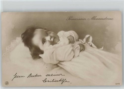 Prinzessin Alexandrine Verlag NPG 5219 Wohlfahrts Cecilienhilfe AK Adel Prinzessin Alexandrine