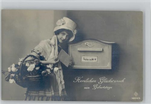 Geburtstag Serien Foto AK 1006-5